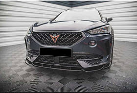 Передня Lip накладка DPT (чорний глянець) для Cupra Formentor 2020- рр