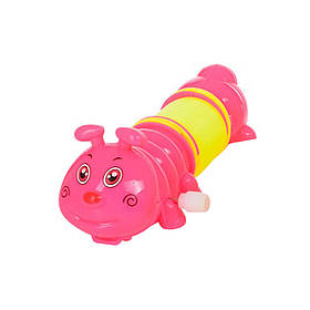 Дитяча заводна іграшка "Гусениця" Bambi LY2018C(Pink) з пружинкою, Toyman