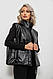 Жилет жіночий демісезонний екошкіра, колір чорний, 257R98-2, фото 3