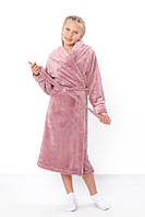 Халат для девочки (6390-034-5) темно-пудровый Трикотажний Край 34