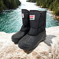 Черевики робочі на хутрі 42р 26см, Взуття для роботи на дачі, Гумові утеплені чоботи чоловічі короткі PH-44