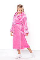 Халат для девочки (6390-034-5) светло-розовый Трикотажний Край 42