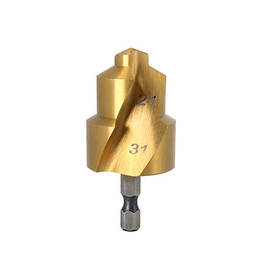 Ступеневе свердло 24-31 мм для PPR труб і відновлення фітингів, титан — оригінал