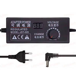 Блок живлення регульований 3-12В 10А, 5.5x2.5мм з вольтметром - оригінал