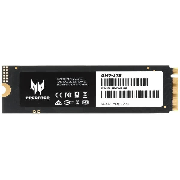 Внутрішній SSD диск Acer Predator GM7 (BL.9BWWR.118) 1TB, фото 1