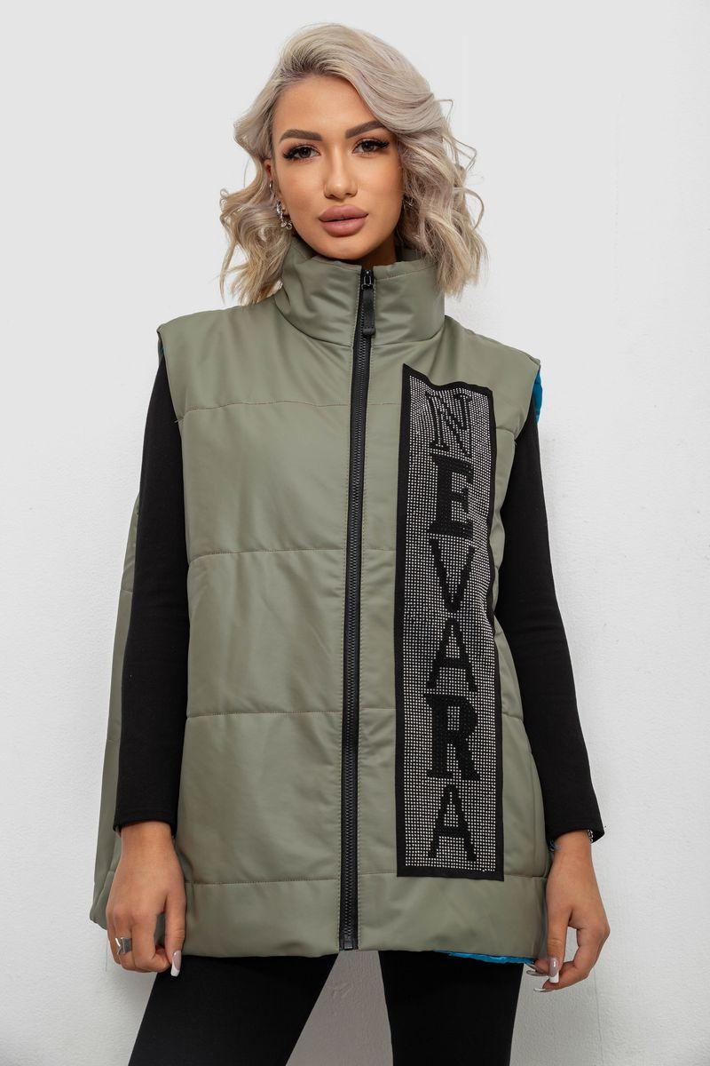 Жилет жіночий демісезонний, колір хакі, 257R93-1, фото 1
