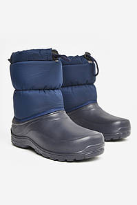 Дутики дитячі на хутрі темно-синього кольору 207391P