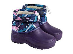 Чоботи ПВХ р.30/31-35/36р фіолетовий дитячі зимові (12 пар/уп) арт.083 ТМ GIPANIS