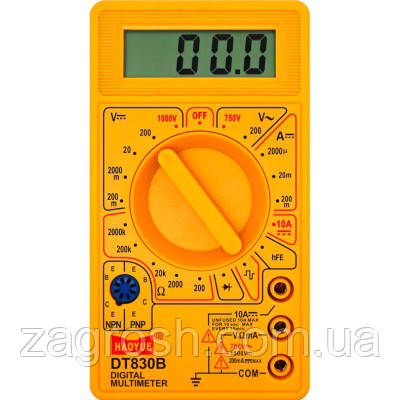 Promo Ціна! Цифровий мультиметр HAOYUE DT-830B, щупи, Box (HAOYUE DT-830B) - тільки на ZaGrosh.com.ua, фото 1