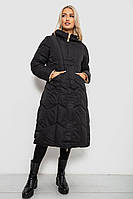 Жіноча Зимова Куртка Чорна Двостороння З Капюшоном Зимова На Блискавці З Кишенями Shopingo