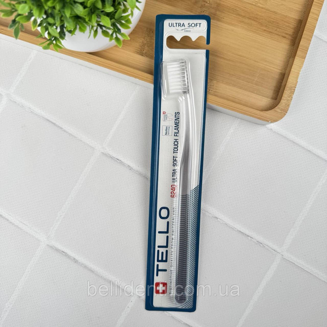 Зубна щітка Tello Ultra Soft 6240 (прозора), 1 шт