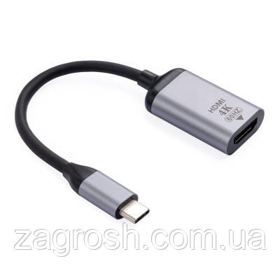 Promo Ціна! Перехідник Type-C Male to HDMI 2.0 4K60Hz Vinga (VCPATCHDMI2) - тільки на ZaGrosh.com.ua, фото 1