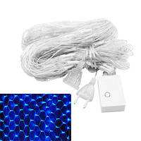 Популярний! Гірлянда світлодіодна новорічна синя Сітка 180 LED 2 x 1.8м - Краща якість тільки на Nukleon.com.ua