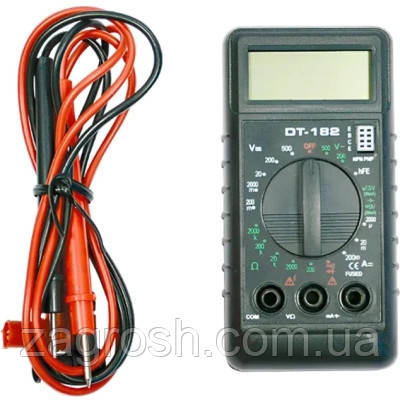 Promo Ціна! Цифровий мультиметр Voltronic DT-182, V, A, R, Q100 (DT-182) - тільки на ZaGrosh.com.ua, фото 1