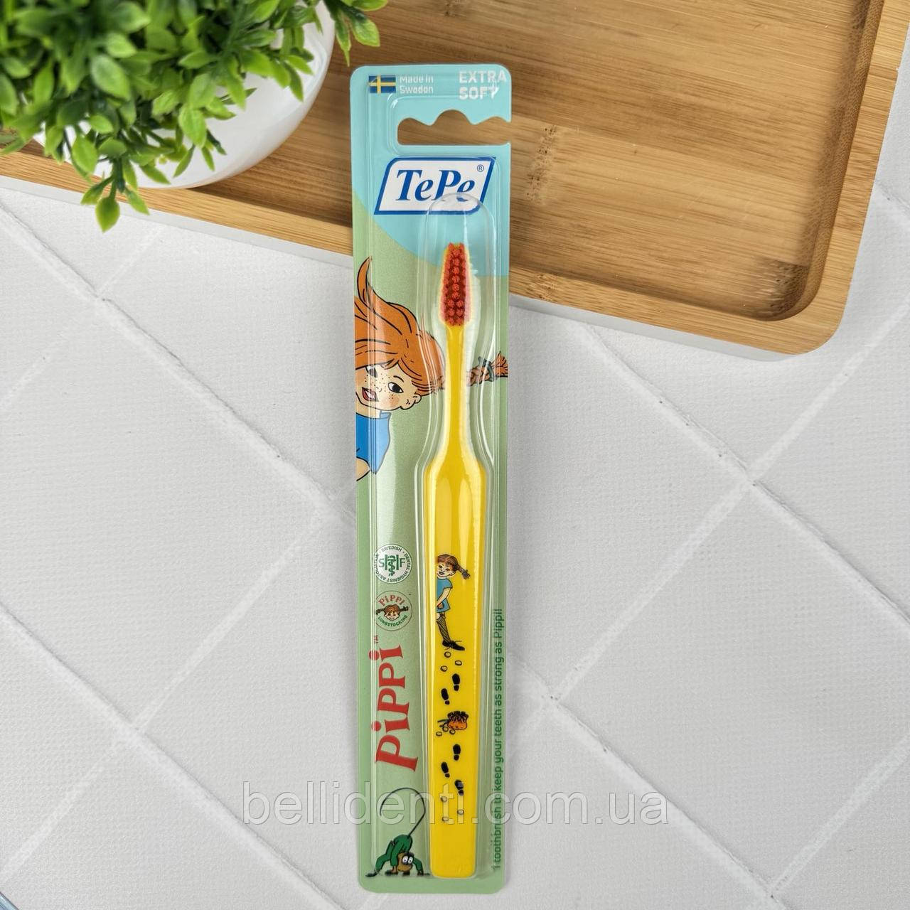 Дитяча зубна щітка TePe Kids Soft (від 6 років), жовта