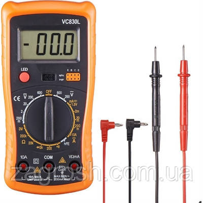 Promo Ціна! Цифровий мультиметр Victor VC830L, V, A, R, Hz (VC830L) - тільки на ZaGrosh.com.ua, фото 1