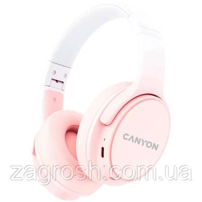 Promo Ціна! Навушники Canyon OnRiff 4 Bluetooth Pink (CNS-CBTHS4P) - тільки на ZaGrosh.com.ua, фото 1