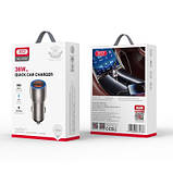 Оригінал! Зарядний пристрій XO 2xUSB QC3.0 36W black (СC52-BK) - Вища Якість!, фото 2