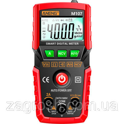 Promo Ціна! Цифровий мультиметр ANENG M107, V, A, R, C, T (M107) - тільки на ZaGrosh.com.ua, фото 1