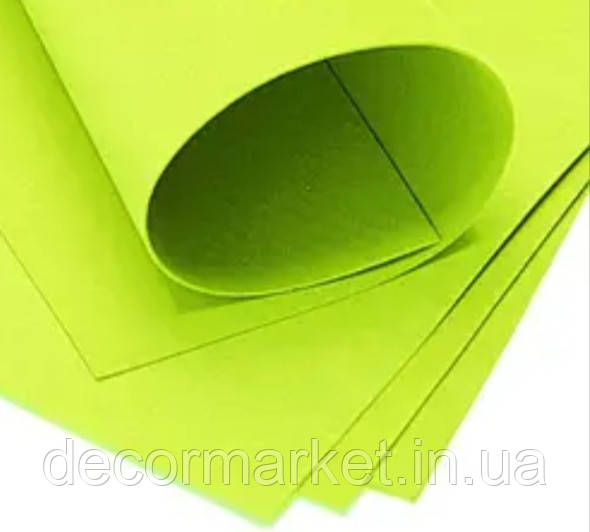 Фоаміран 1 мм 50х50см лайм, фото 1