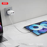 Оригінал! Зарядний пристрій XO 1xUSB-C + 1xUSB QC30W GaN + cable USB-C to USB-C white (XO-CE31) - Вища Якість!, фото 7