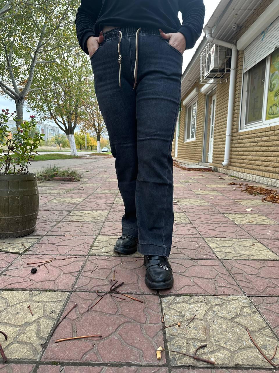 Теплі жіночі джинси на хутрі "ЗОЛОТО" Art: 976-2, фото 1