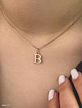 Кулон Буква з Ланцюжком (букви різні), фото 2