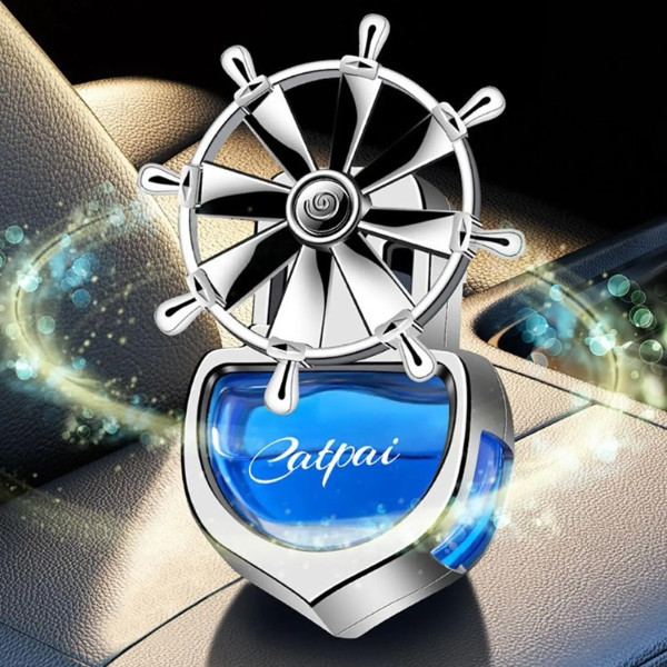 Автомобільний ароматизатор у дефлектор «Штурвал» Vert-17 Сірий, фото 1