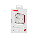 Навушники провідні з мікрофоном гарнітура XO EP13 Lightning Білі, фото 3