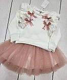 Святковий костюм для дівчинки светрик і фатинова спідниця 116-128р, фото 3