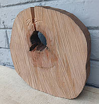 Натуральний зріз дерева для випалювання, d 230х220мм., фото 3