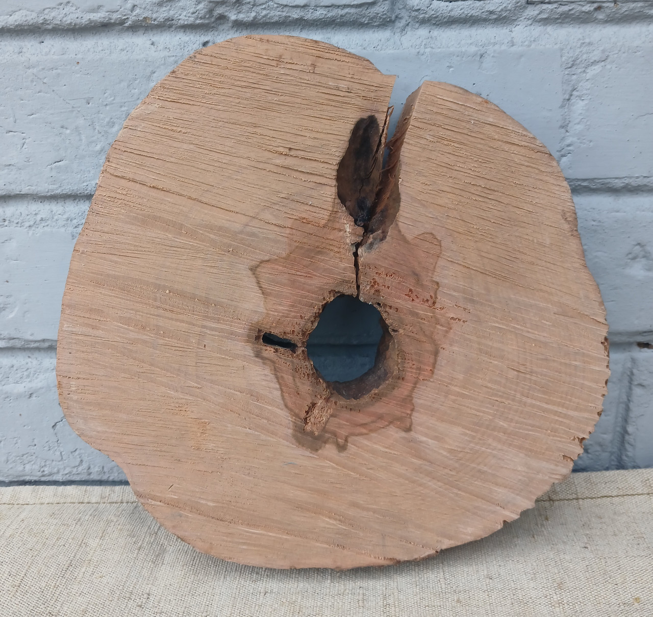 Декоративний зріз натурального дерева, 230х230мм. (не калібрований)