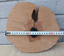 Декоративний зріз натурального дерева, 230х230мм. (не калібрований), фото 5