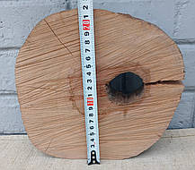 Зріз дерева для творчості, d 220х220мм. не калібрований, фото 5