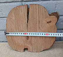 Зріз натурального дерева для декору, інтер'єру, творчості, d 230х240мм., фото 5