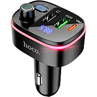 FM-трансмітер Hoco E62 Fast PD20W+QC3.0 car BT FM transmitter Black