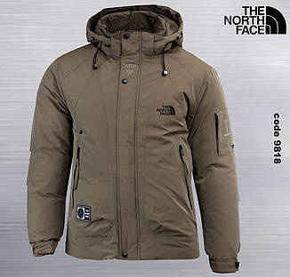 Чоловіча куртка The North Face TNF спортивна утеплена зимова куртка Зе Норт Фейс чорна з капюшоном, фото 3