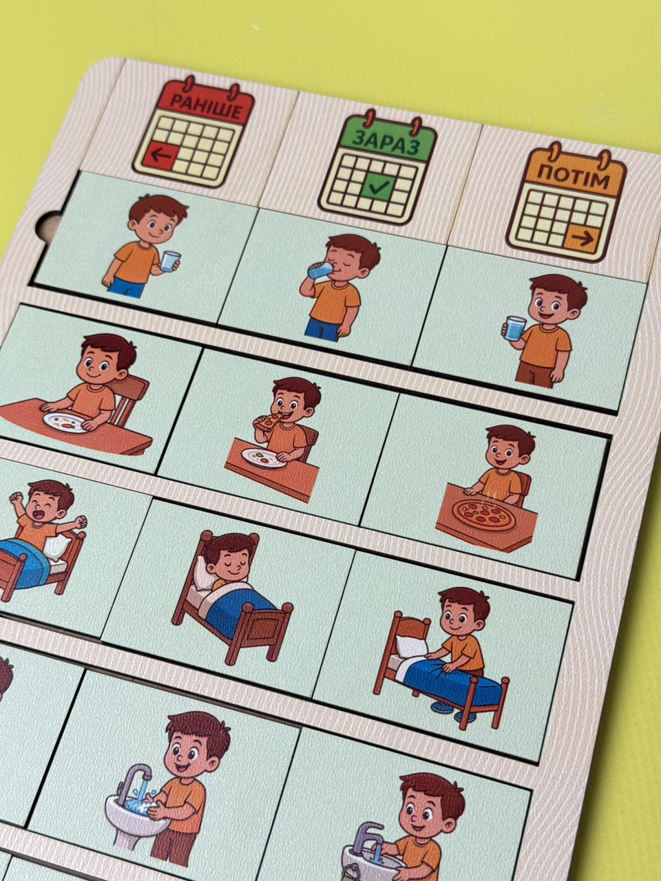 Пазл «Раніше - зараз - потім» (час дієслова), фото 1