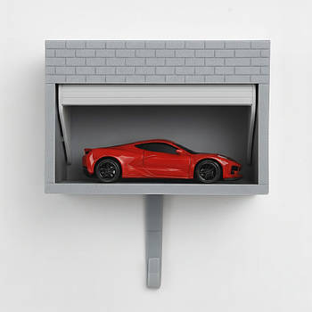 Настінна ключниця, 11х7,47х5, 9см / Ключниця на стіну / Ключниця з машинкою