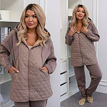 Жіночий теплий спортивний костюм великого розміру Розміри: 48-50, 52-54, 56-60, фото 2
