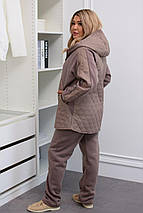 Жіночий теплий спортивний костюм великого розміру Розміри: 48-50, 52-54, 56-60, фото 3