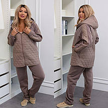 Жіночий теплий спортивний костюм великого розміру Розміри: 48-50, 52-54, 56-60, фото 5