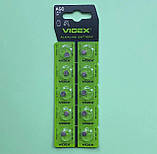 Батарейка 1.5V AG0 VIDEX (379, LR521, LR63) Alkaline, фото 2