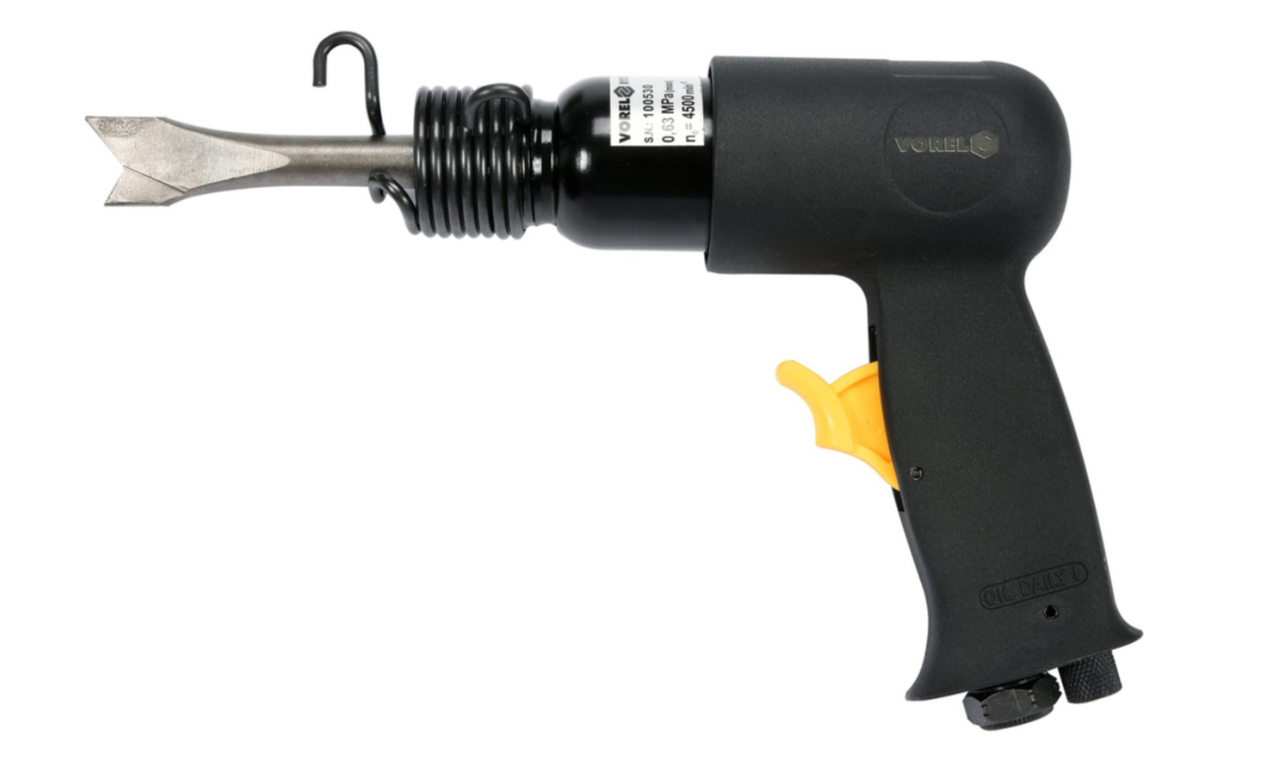 Молоток пневматичний VOREL 1/4" 4500 уд/хв 113 л/хв + насадки 81133