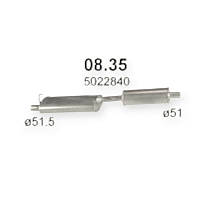 Глушник Ford Transit 2.5D (1986-1988) SKS