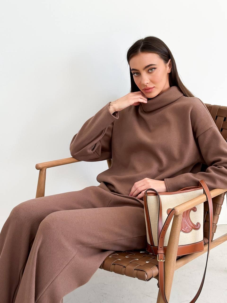 Костюм Модель: 1467-1023 Колір: чорний, шоколад, беж, білий, фото 1