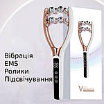 EMS масажер для обличчя роликовий масажер з ліфтинг ефектом мікротоковий масажер Roll Beauty, фото 5