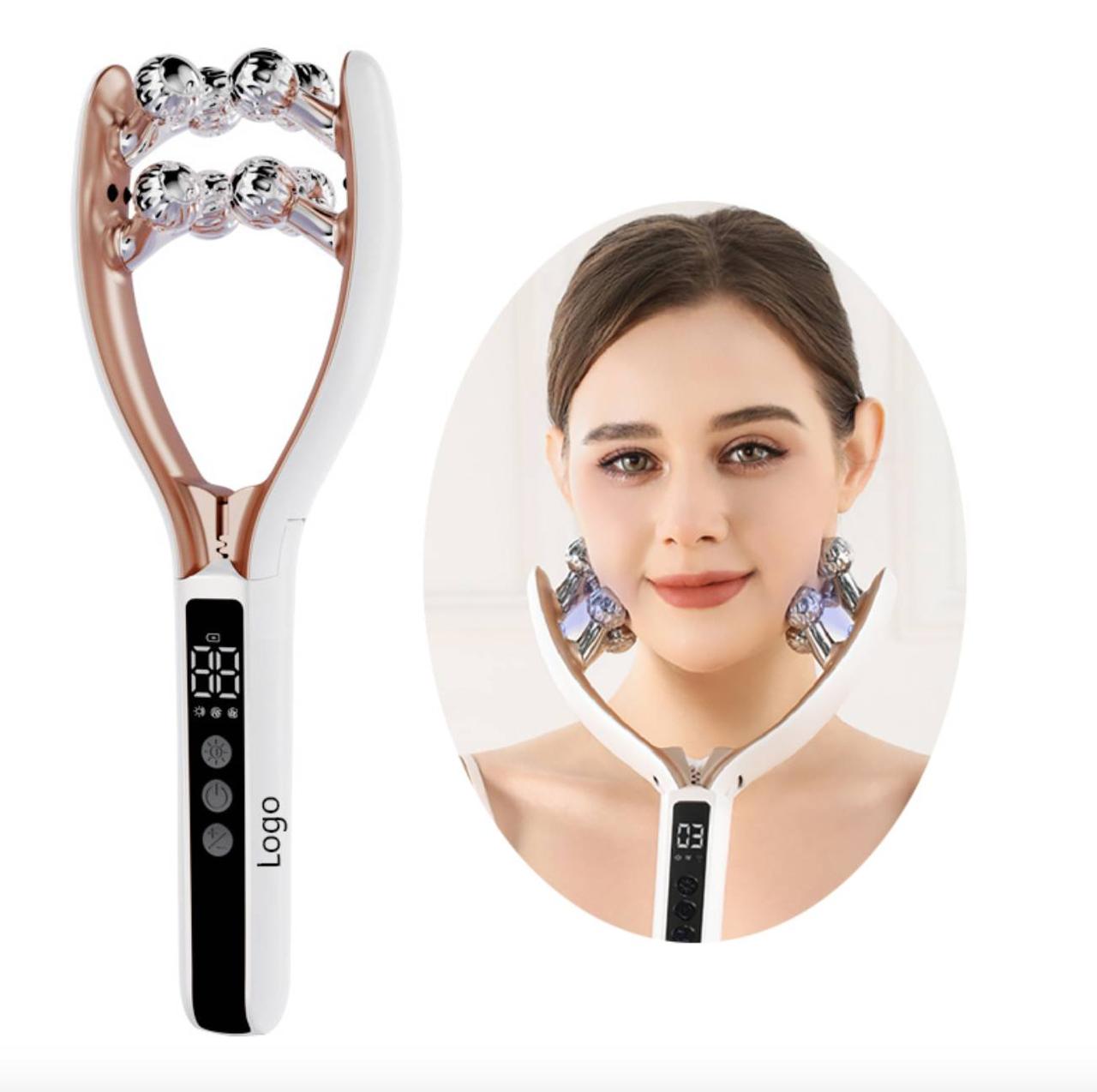 EMS масажер для обличчя роликовий масажер з ліфтинг ефектом мікротоковий масажер Roll Beauty, фото 1