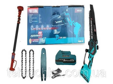 Акумуляторна мініланцюгова пила GRAND PRO АПЦ-20V/6 — з подовжувачем VS'2500, фото 1