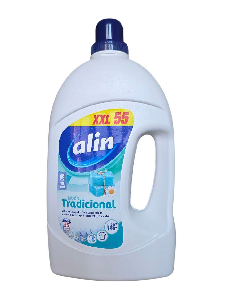 Alin Рідкий гелевий Пральний порошок Jabon Tradicional, 2,75 л 55 прань, фото 1
